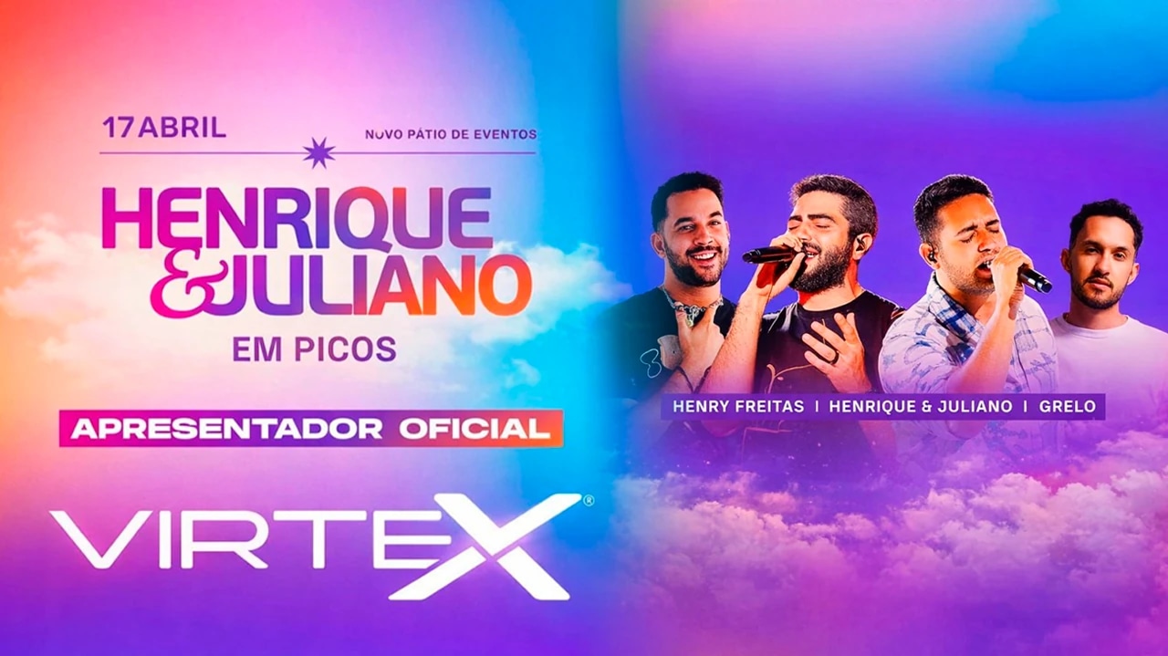 Imagem para o post: VirteX marca presença como patrocinadora oficial no show de Henrique & Juliano em Picos